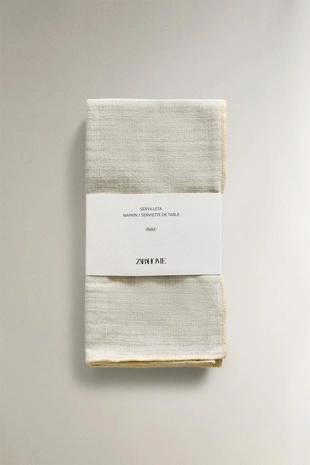 Набор полосатых салфеток с оверлоком (набор из 2 шт.)- Заказать в России