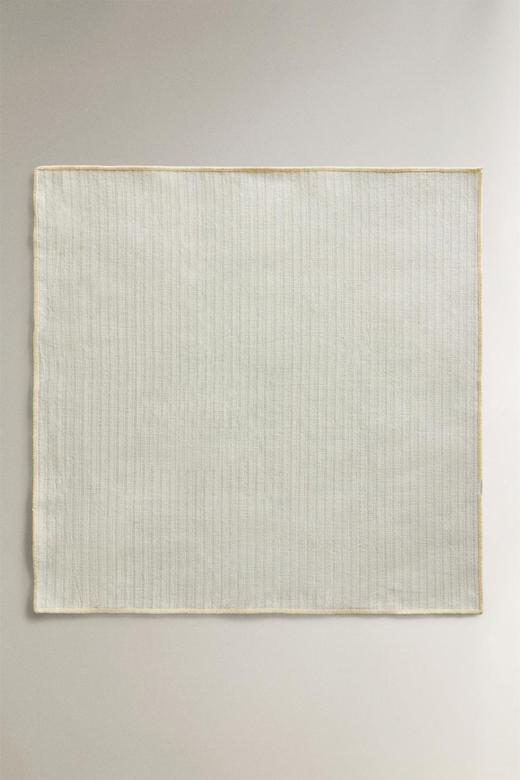 Набор полосатых салфеток с оверлоком (набор из 2 шт.)