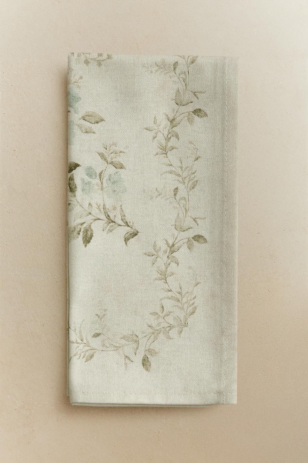 Салфетки с растительным принтом (упаковка из 2 шт.)