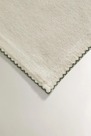 Набор салфеток с вышитыми цветами (набор из 4 штук)- Заказать в России