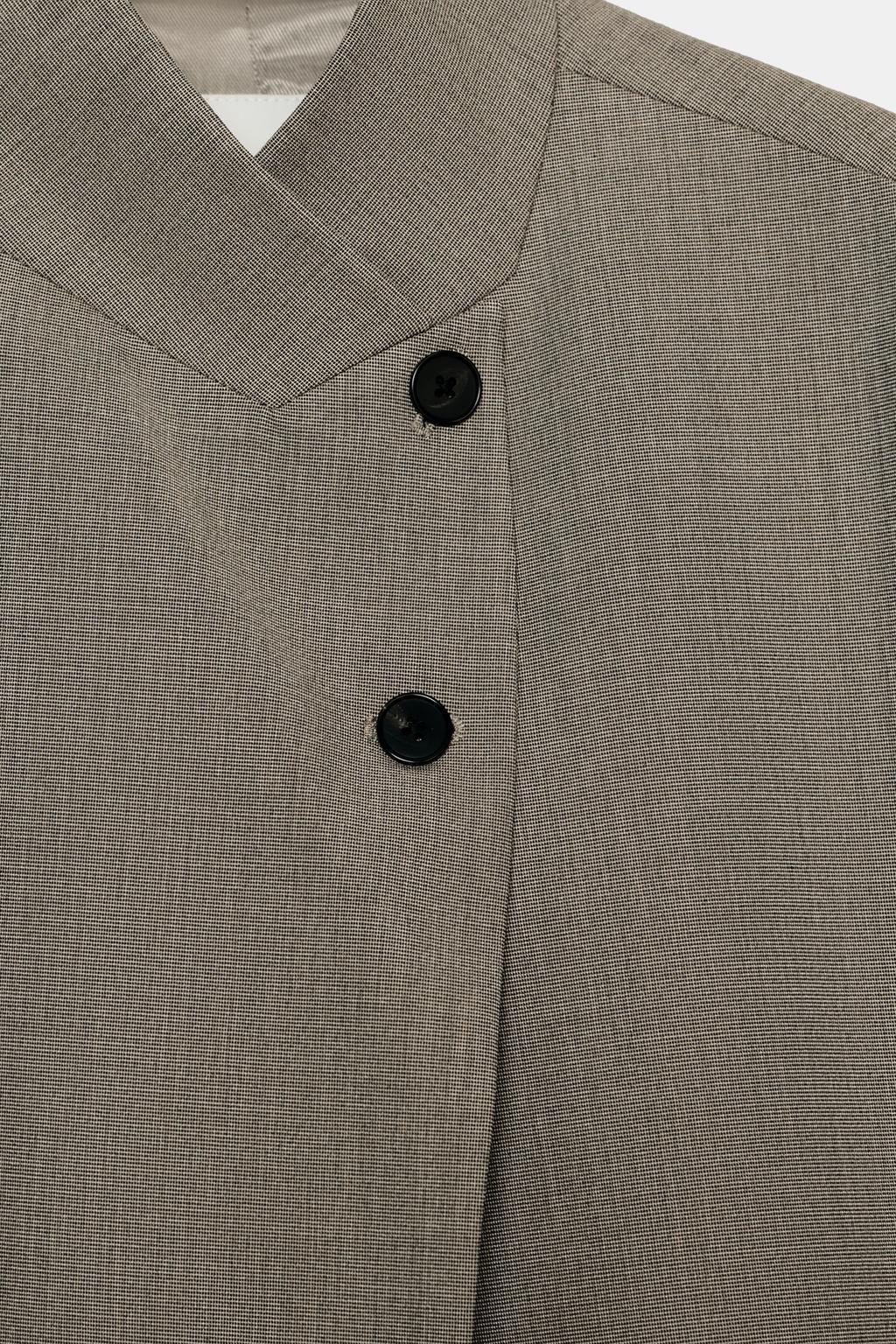 БЛЕЙЗЕР С ВОРОТНИКОМ-СТОЙКОЙ — ZW COLLECTION