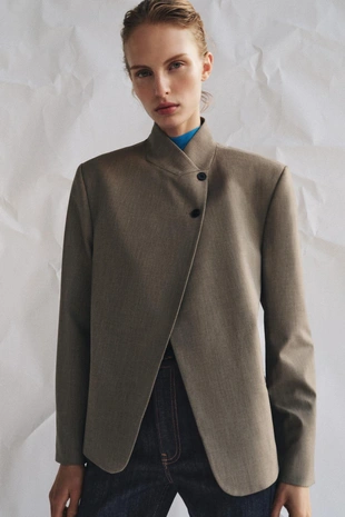 Блейзер с воротником-стойкой — ZW COLLECTION- Заказать в России