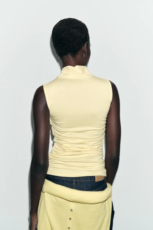 Топ с драпировкой и сборками- Заказать в России