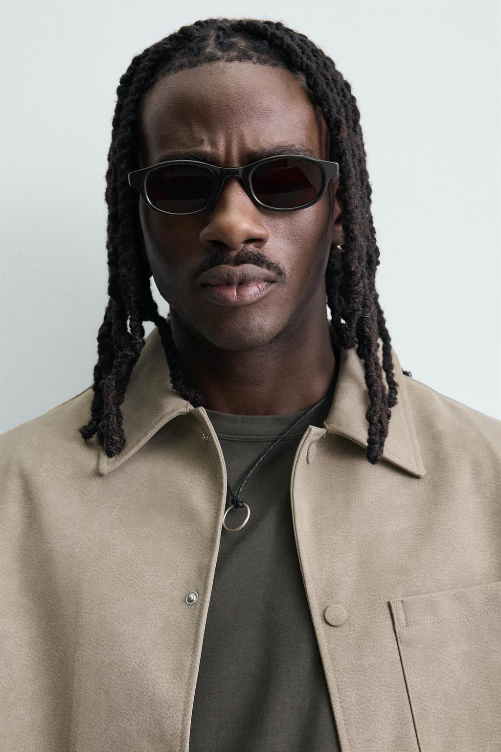 КУРТКА-РУБАШКА ИЗ ИСКУССТВЕННОЙ ЗАМШИ