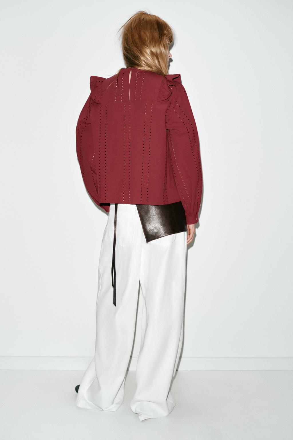 БЛУЗА В РОМАНТИЧЕСКОМ СТИЛЕ С АЖУРНОЙ ВЫШИВКОЙ