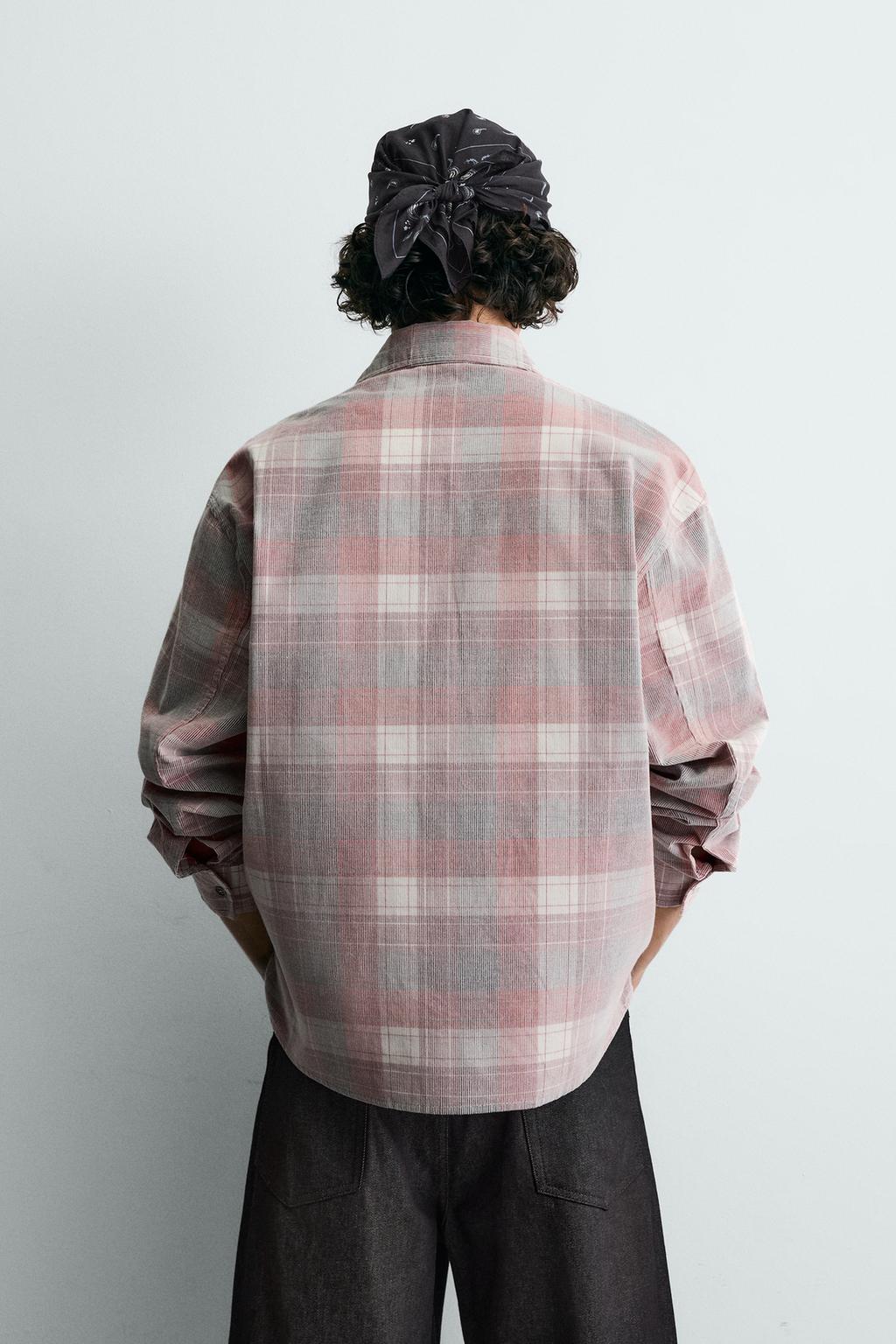 РУБАШКА ИЗ ВЕЛЬВЕТА В КЛЕТКУ