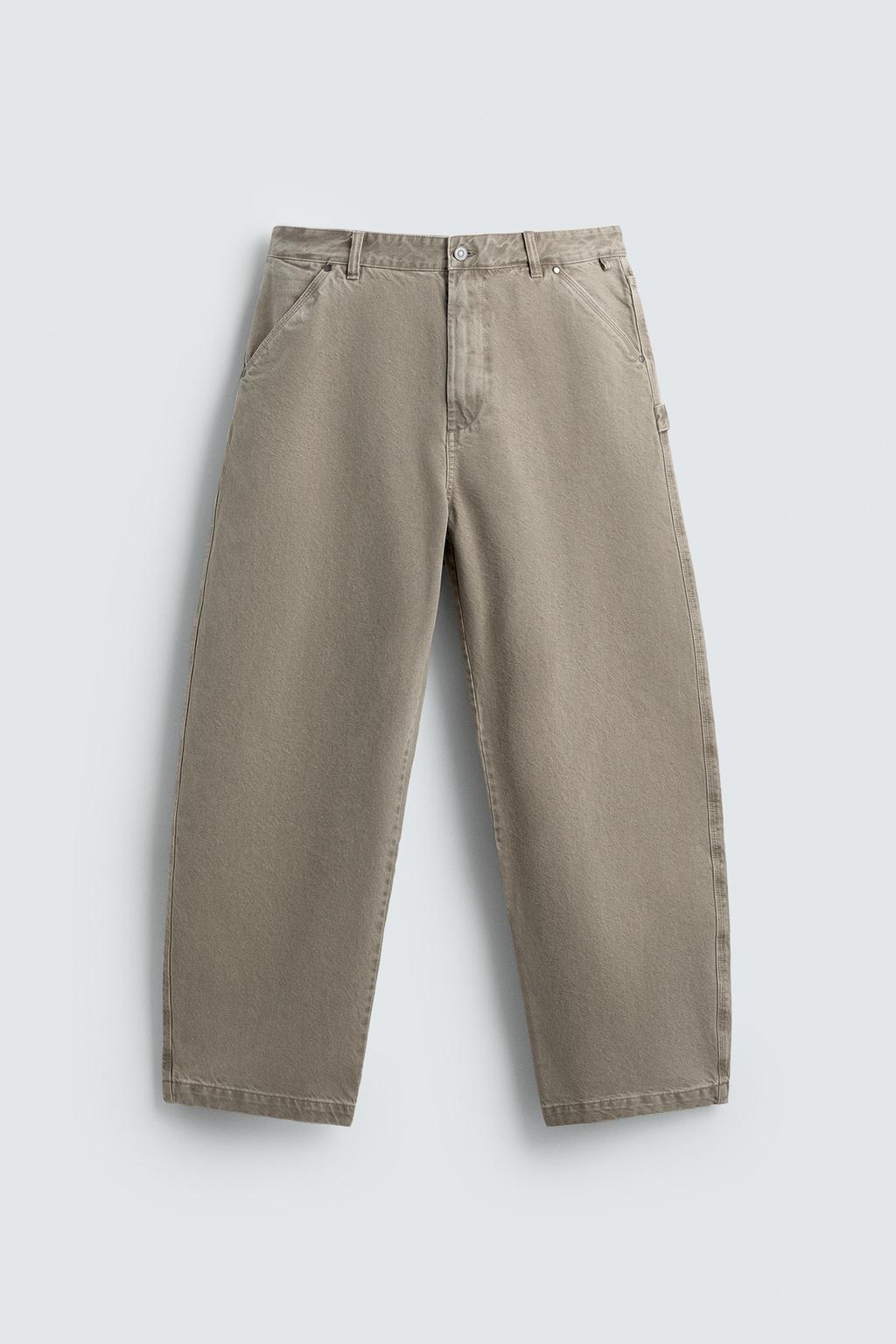 БРЮКИ BALLOON FIT С ЭФФЕКТОМ ПОТЕРТОСТИ