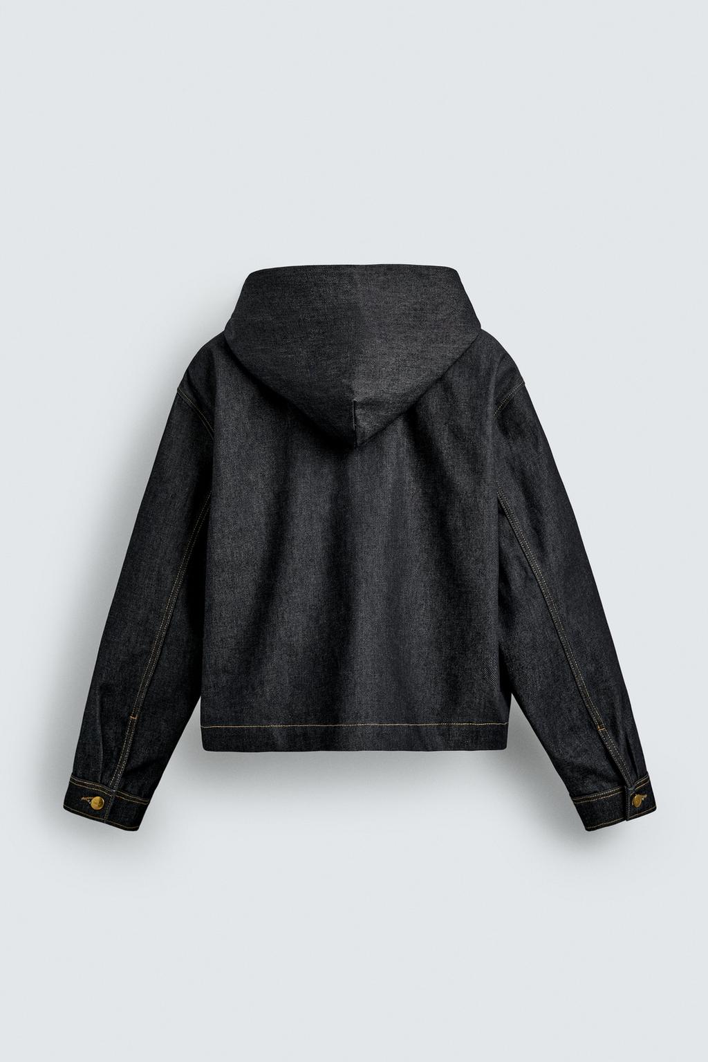 ДЖИНСОВАЯ КУРТКА С КАПЮШОНОМ