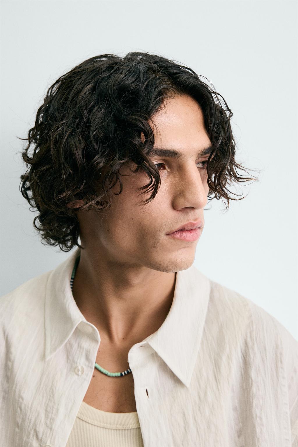 Рубашка в полоску из текстурированной ткани