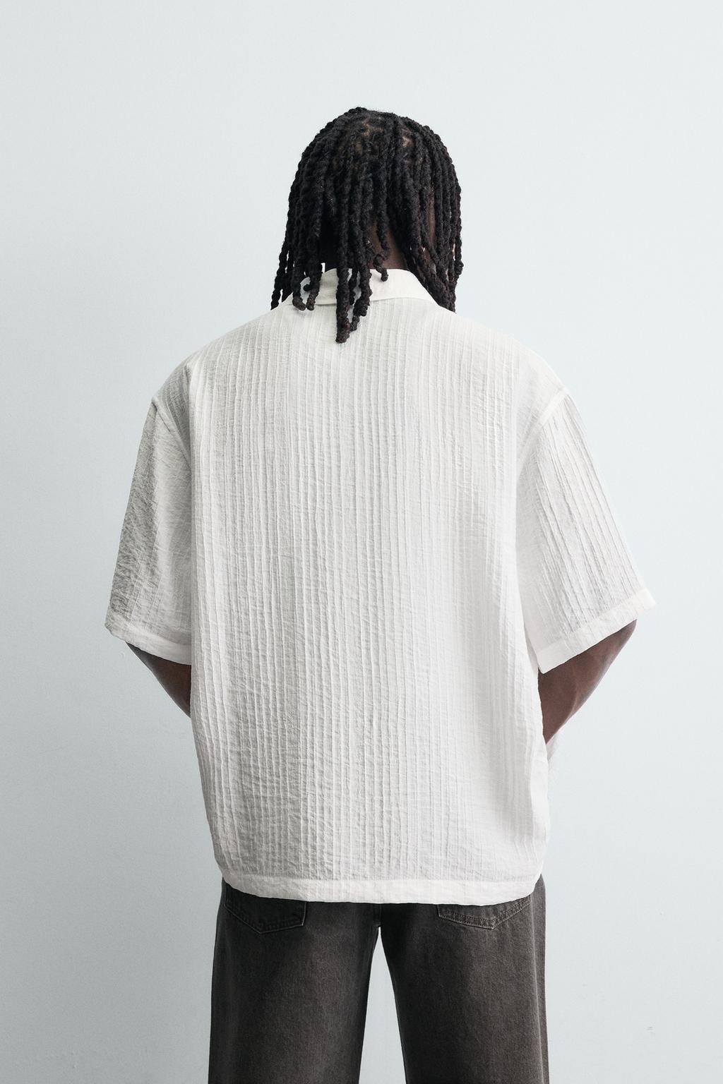 Рубашка с текстурой fluid