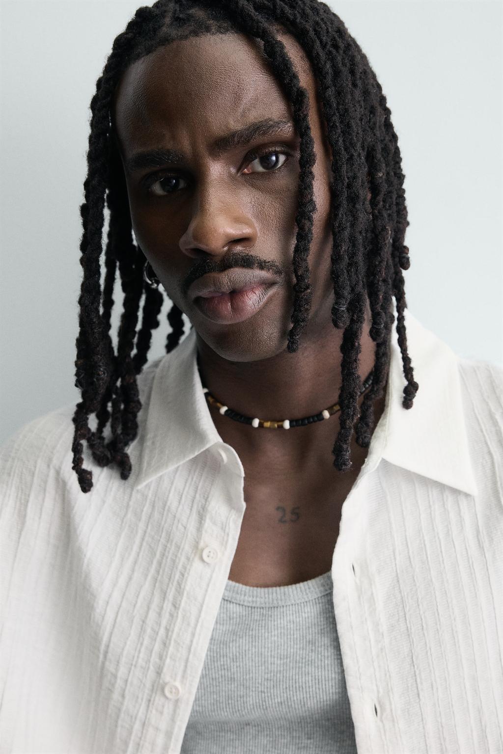 Рубашка с текстурой fluid