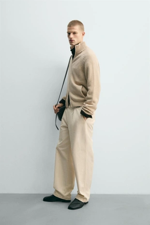 Кардиган структурной вязки с эффектом потертости- Заказать в России