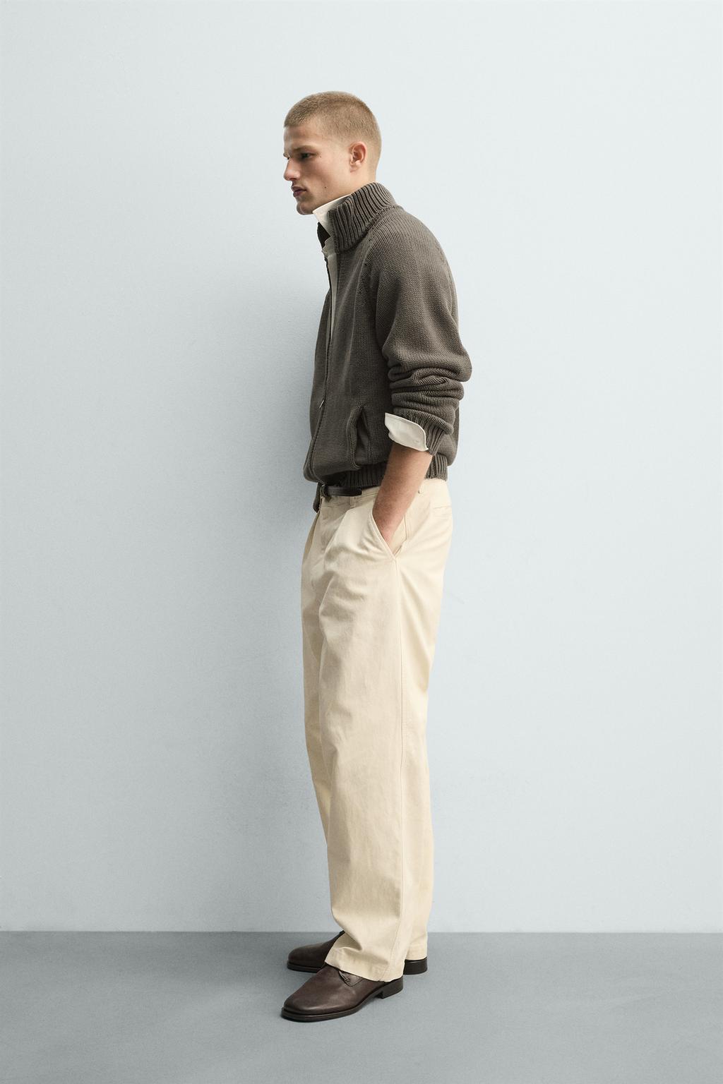 СТРУКТУРНЫЙ КАРДИГАН С ЭФФЕКТОМ ПОТЕРТОСТИ