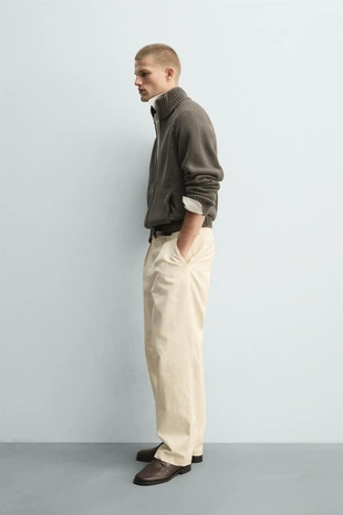 Структурный кардиган с эффектом потертости