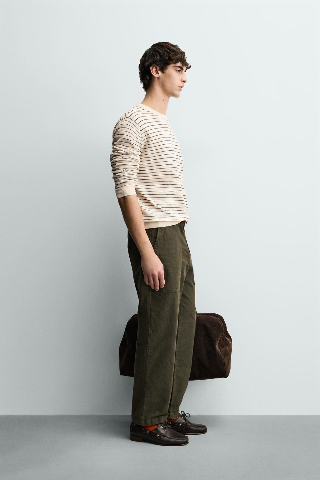 ДЖЕМПЕР В ПОЛОСКУ ИЗ ЛЬНА И ХЛОПКА