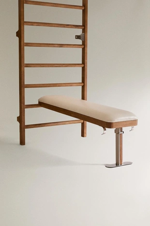 Кожаная скамья для растяжки с возможностью регулировки настенного брусьевого столба- Заказать в России