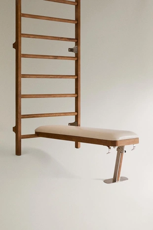 Кожаная скамья для растяжки с возможностью регулировки настенного брусьевого столба- Заказать в России