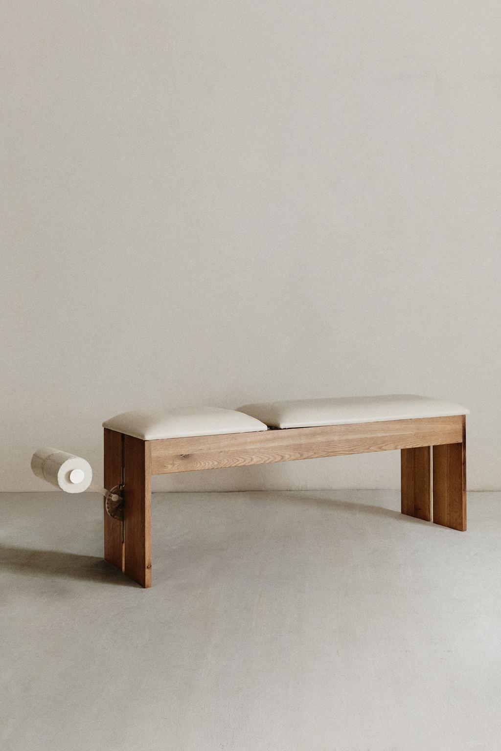 Скамейка для тренировок из кожи с регулировкой