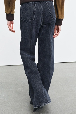 Джинсы FLARE в полоску с высокой посадкой — ZW COLLECTION- Заказать в России