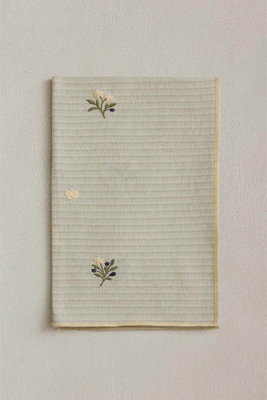 Вышитый хлопковый кухонный полотенце