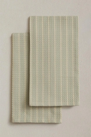Набор вафельной ткани для чайных полотенец (набор из 2 шт.)- Заказать в России
