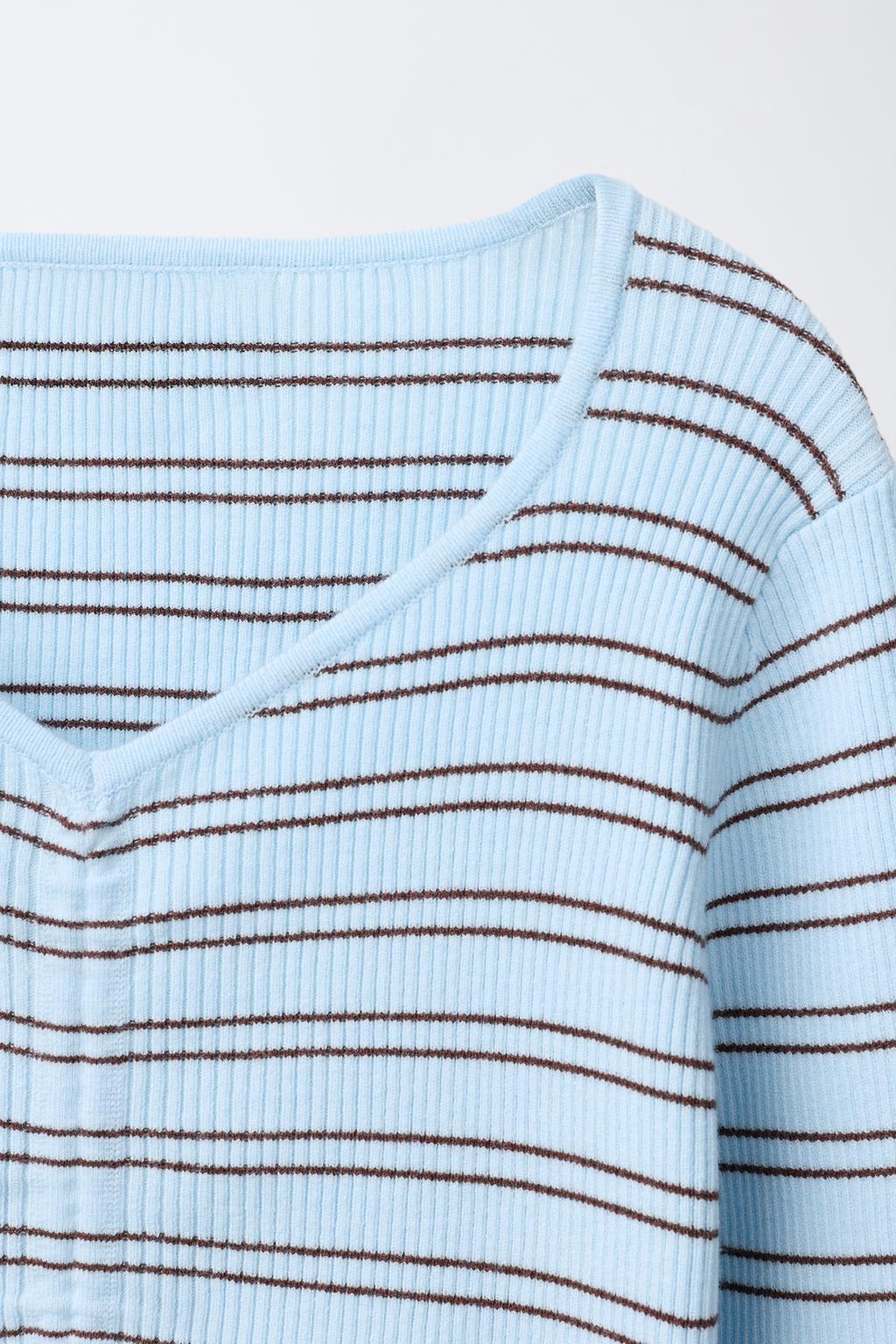 СВИТЕР В РУБЧИК СО СБОРКАМИ