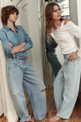 Джинсы TRF BAGGY BALLOON со средней посадкой