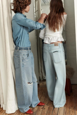 Джинсы TRF BAGGY BALLOON со средней посадкой