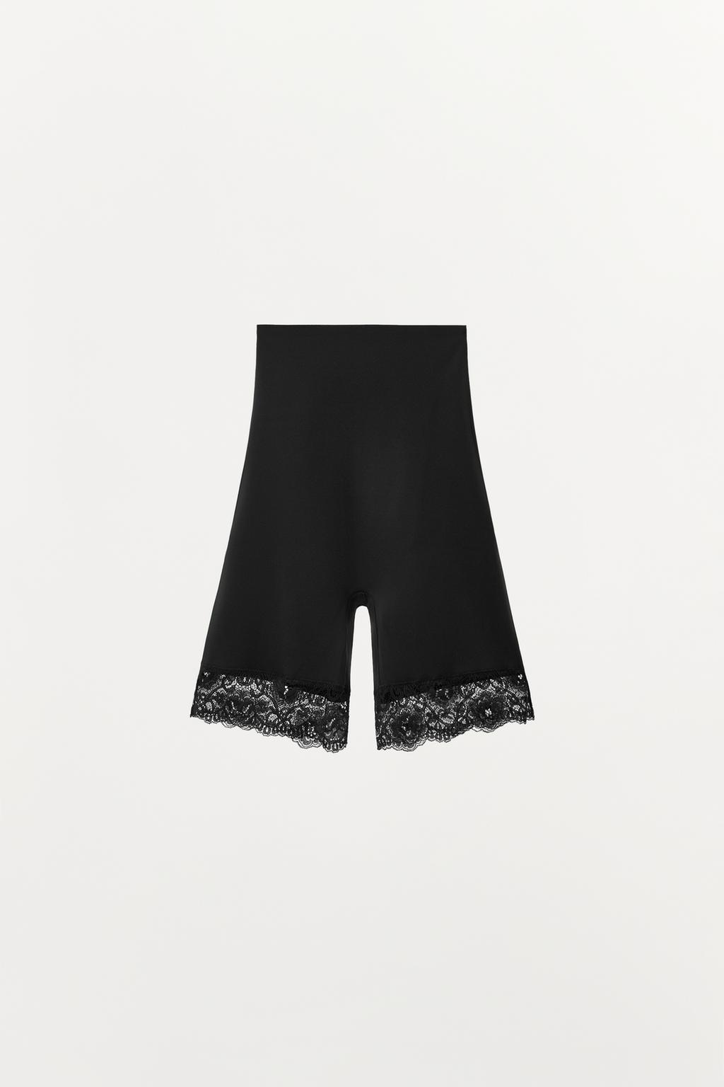 ШОРТЫ ИЗ СМЕСОВОГО ПОЛИАМИДА С КРУЖЕВОМ