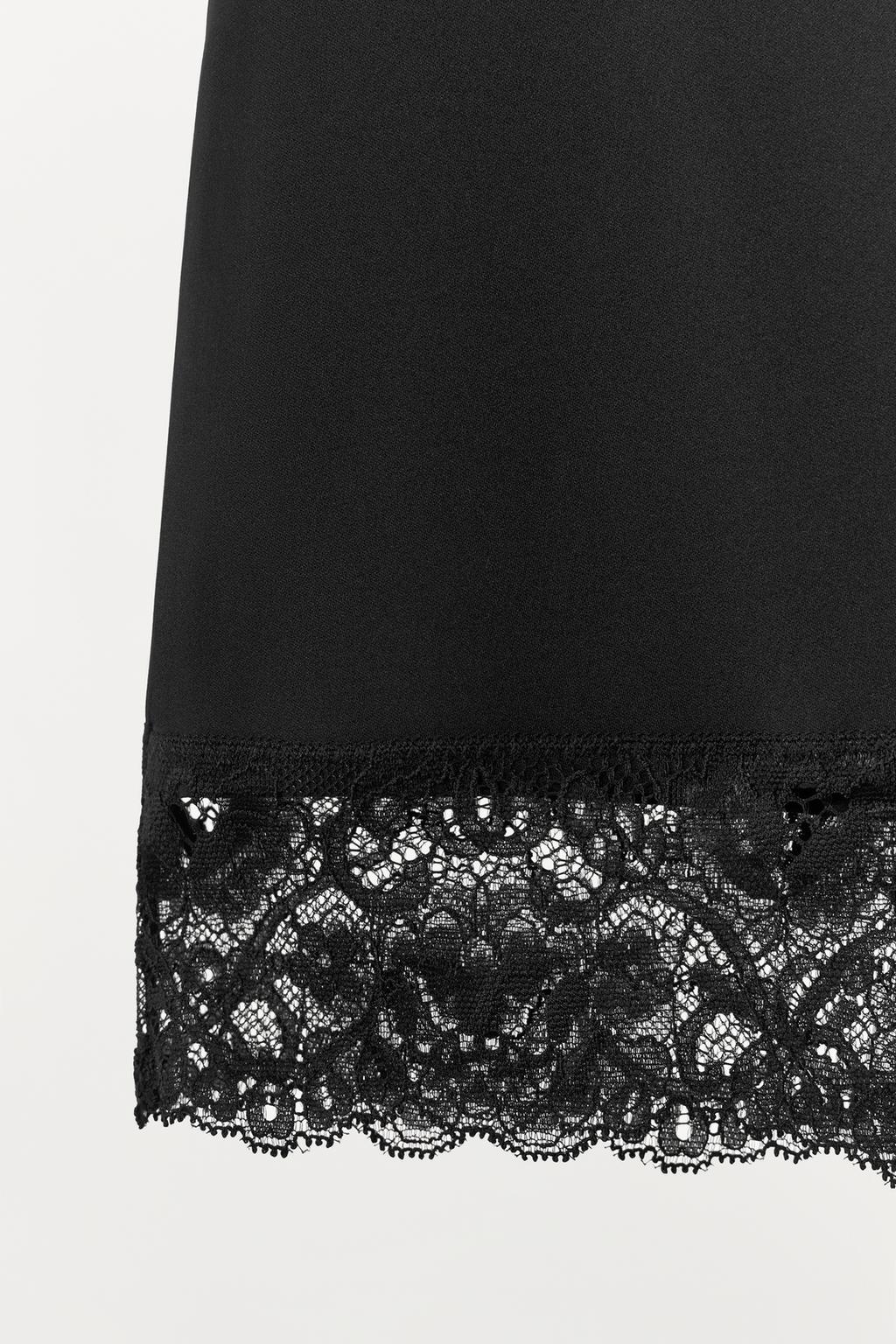 ШОРТЫ ИЗ СМЕСОВОГО ПОЛИАМИДА С КРУЖЕВОМ