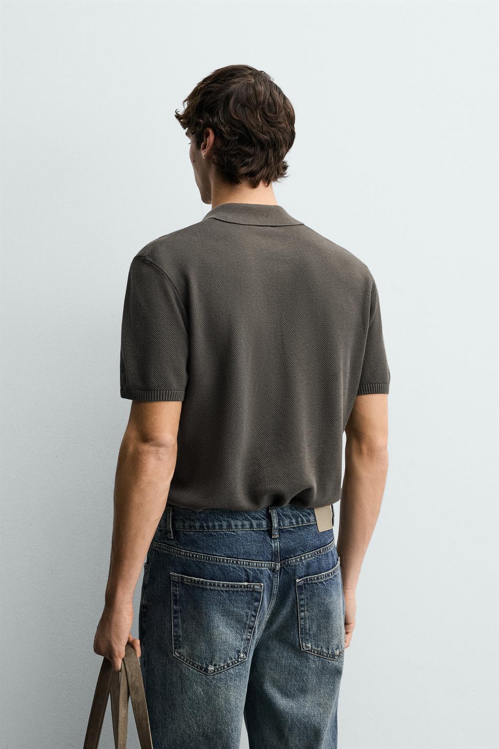 ПОЛО ИЗ РЕЛЬЕФНОГО ТРИКОТАЖА