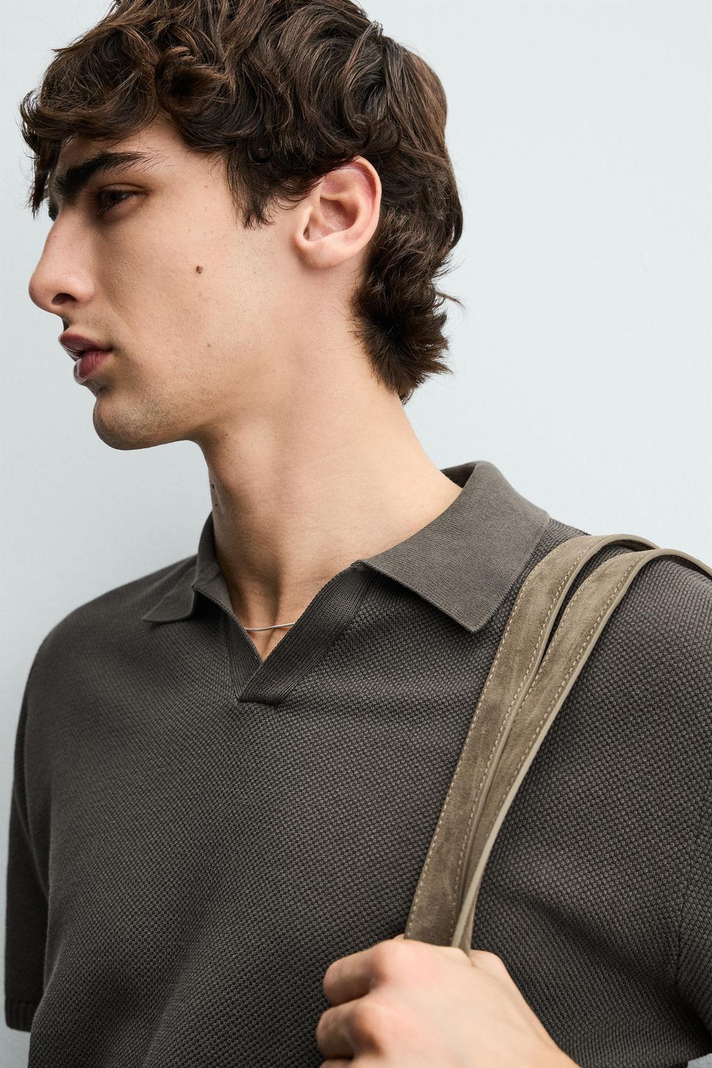 ПОЛО ИЗ РЕЛЬЕФНОГО ТРИКОТАЖА