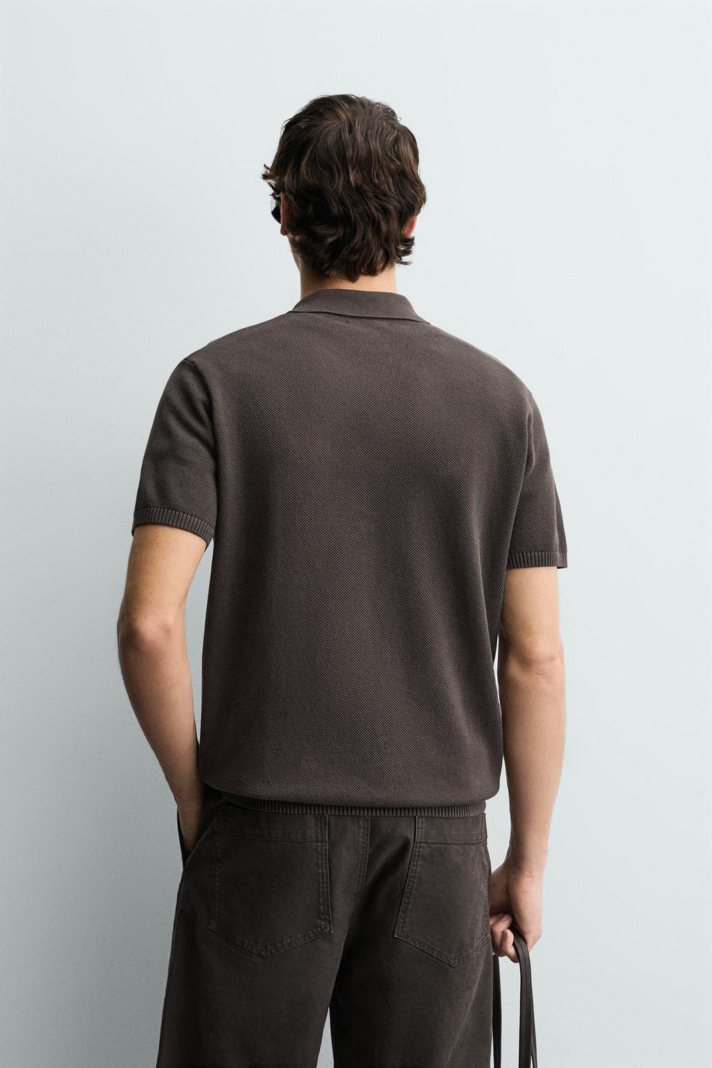 ПОЛО ИЗ РЕЛЬЕФНОГО ТРИКОТАЖА