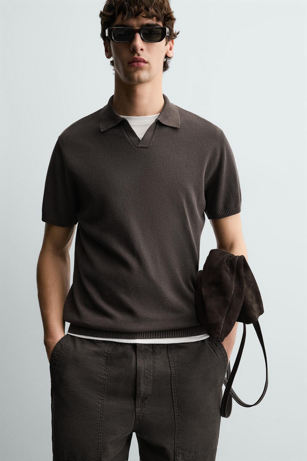 ПОЛО ИЗ РЕЛЬЕФНОГО ТРИКОТАЖА