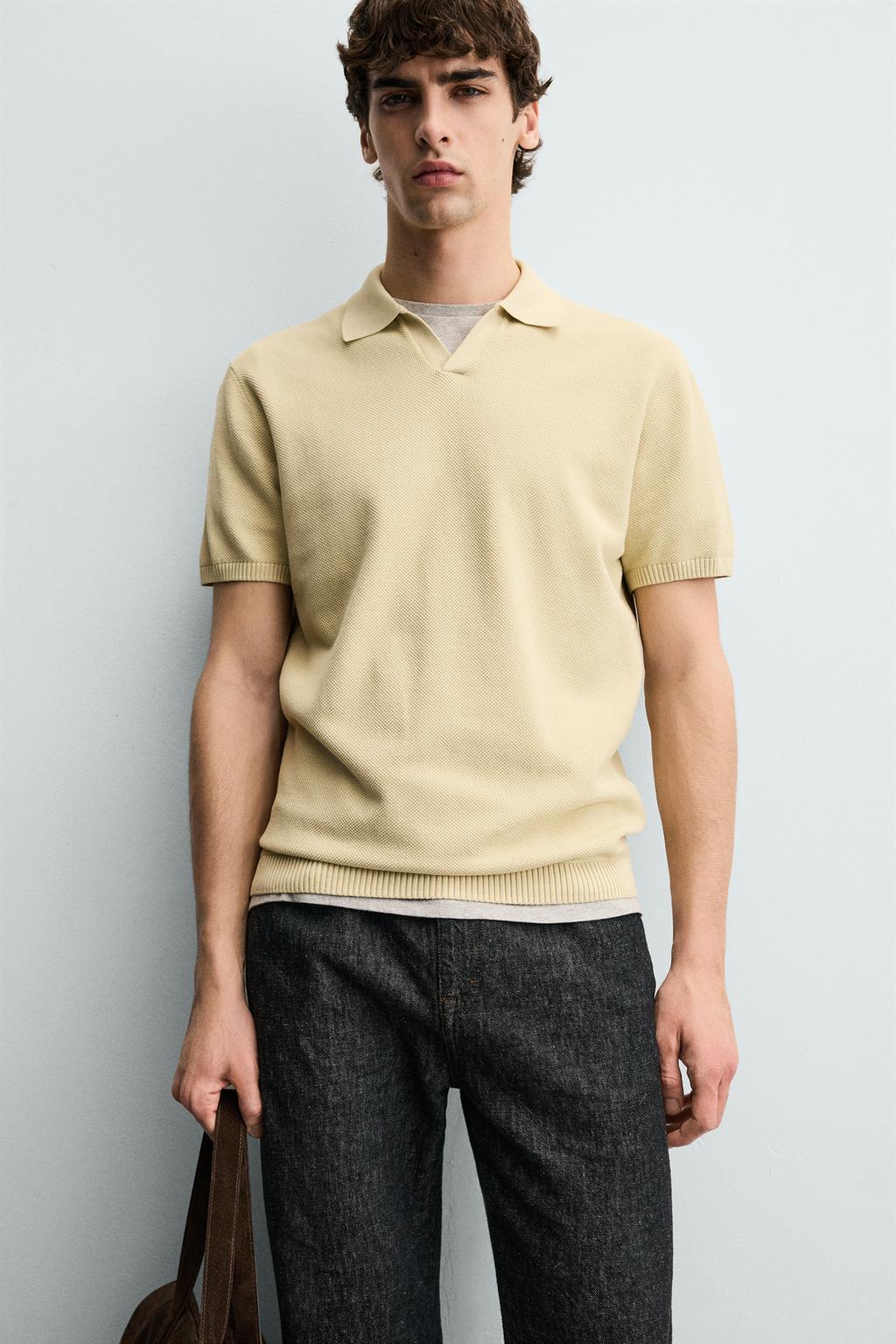 ПОЛО ИЗ РЕЛЬЕФНОГО ТРИКОТАЖА