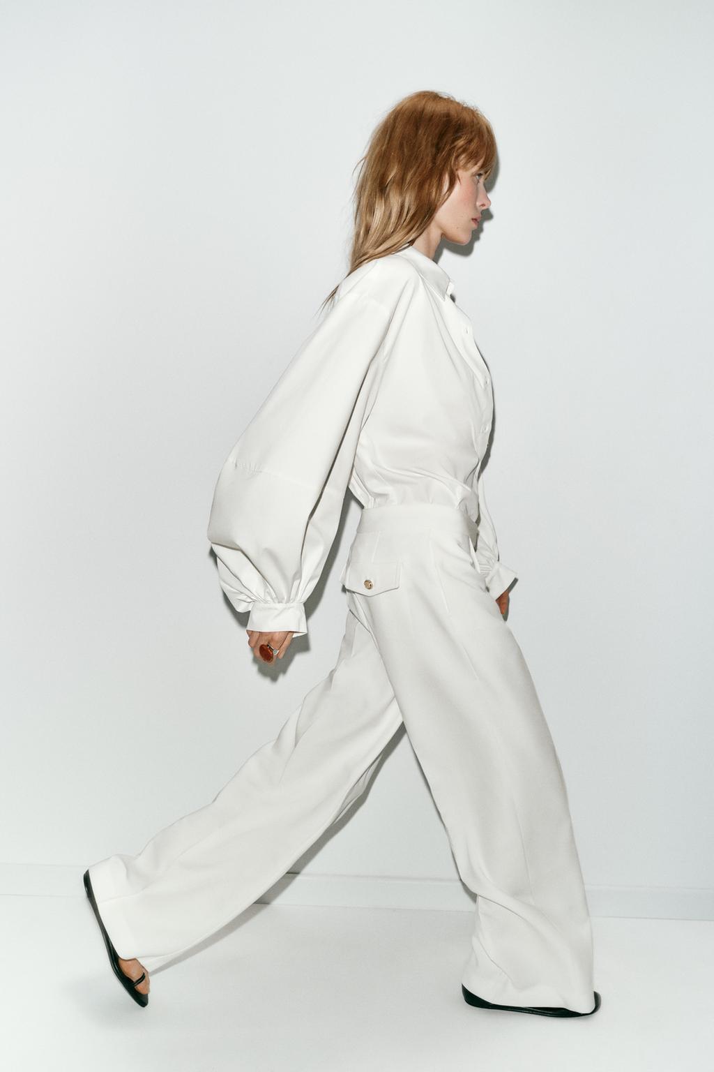 ШИРОКИЕ БРЮКИ С ЗАЩИПАМИ