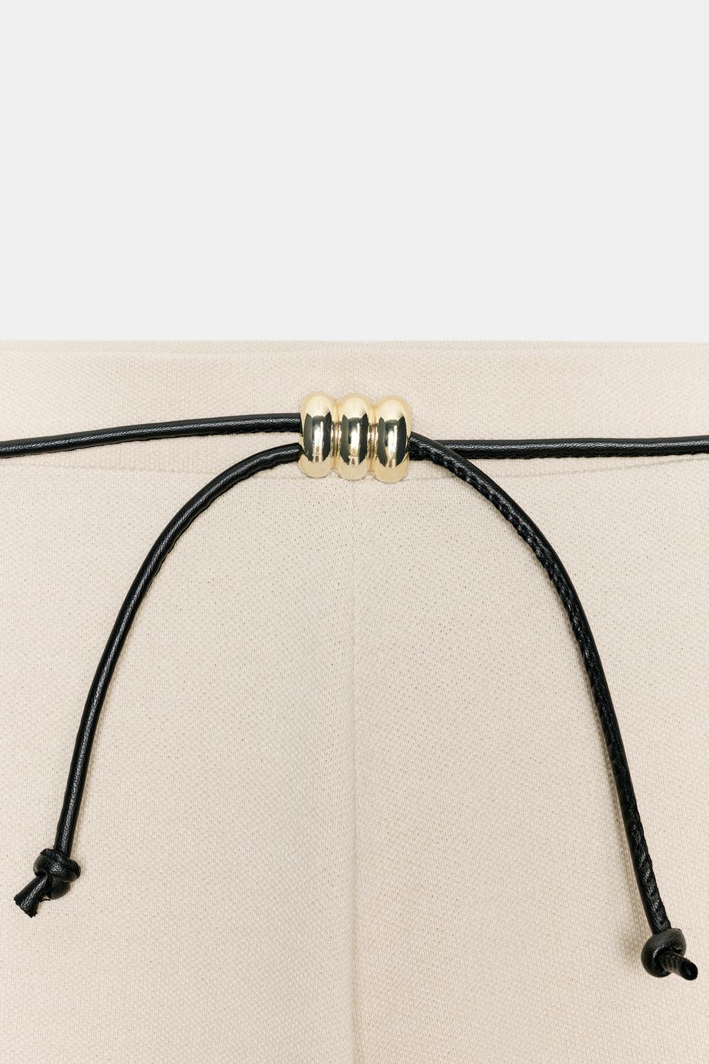 БРЮКИ-ПИКЕ С ПОЯСОМ