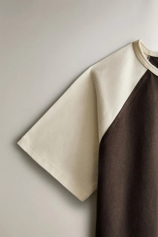 Футболка из двух оттенков хлопка