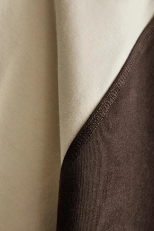 Футболка из двух оттенков хлопка