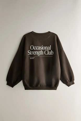 Хлопковый спортивный свитшот