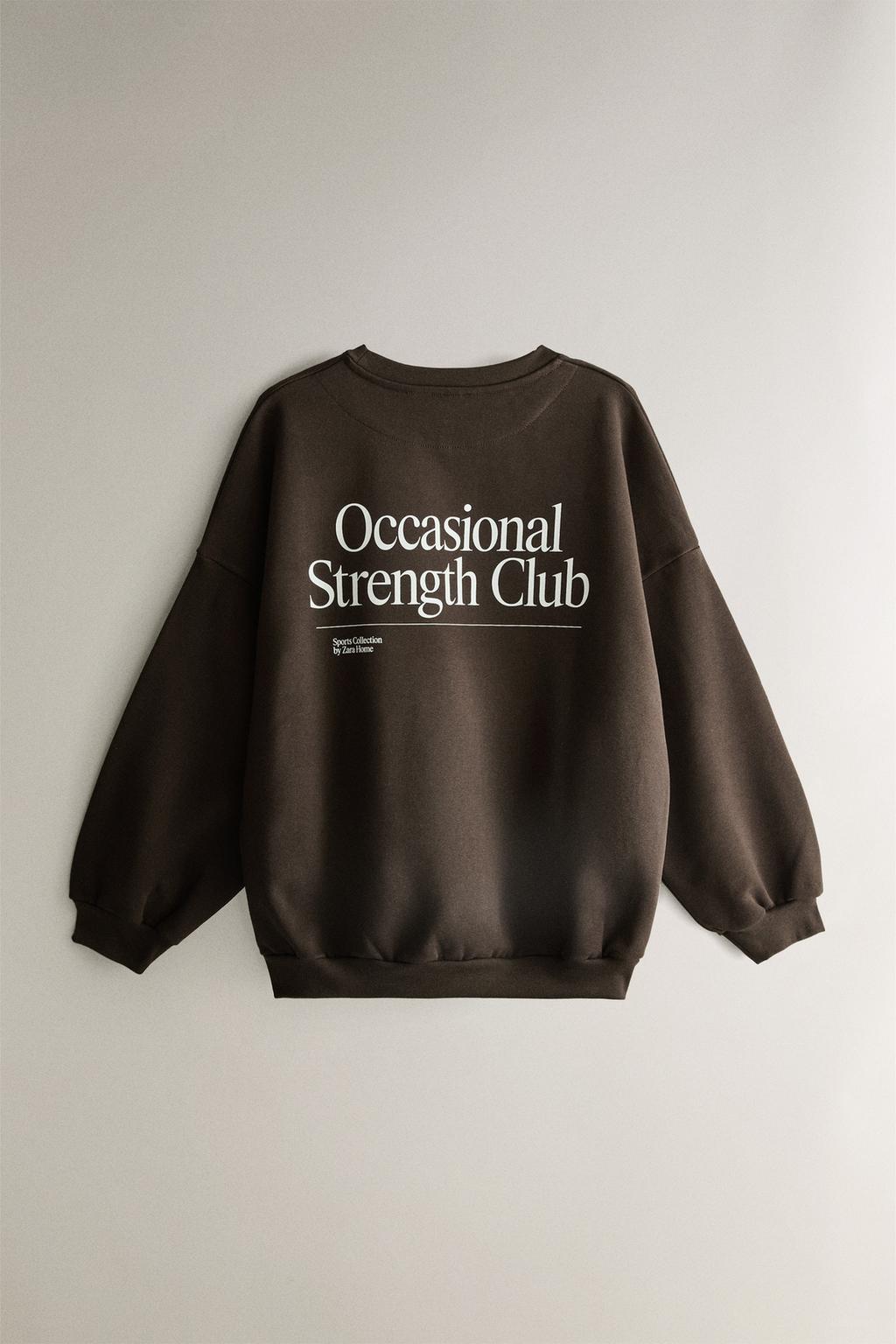 Хлопковый спортивный свитшот