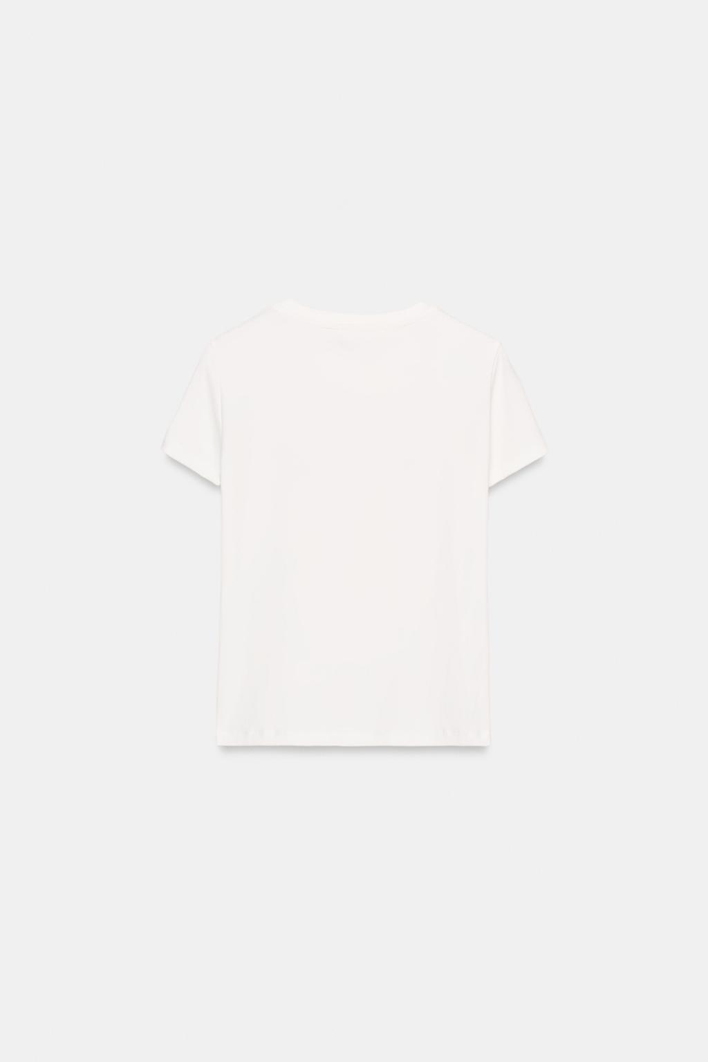 ФУТБОЛКА С КОРОТКИМИ РУКАВАМИ И ЦВЕТОЧНЫМ ПРИНТОМ