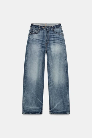 Джинсы TRF со средней посадкой и отложным поясом- Заказать в России