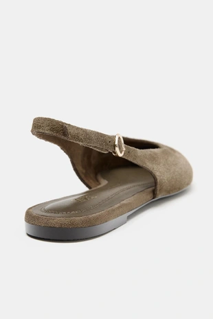 Замшевые туфли с острым носом- Заказать в России