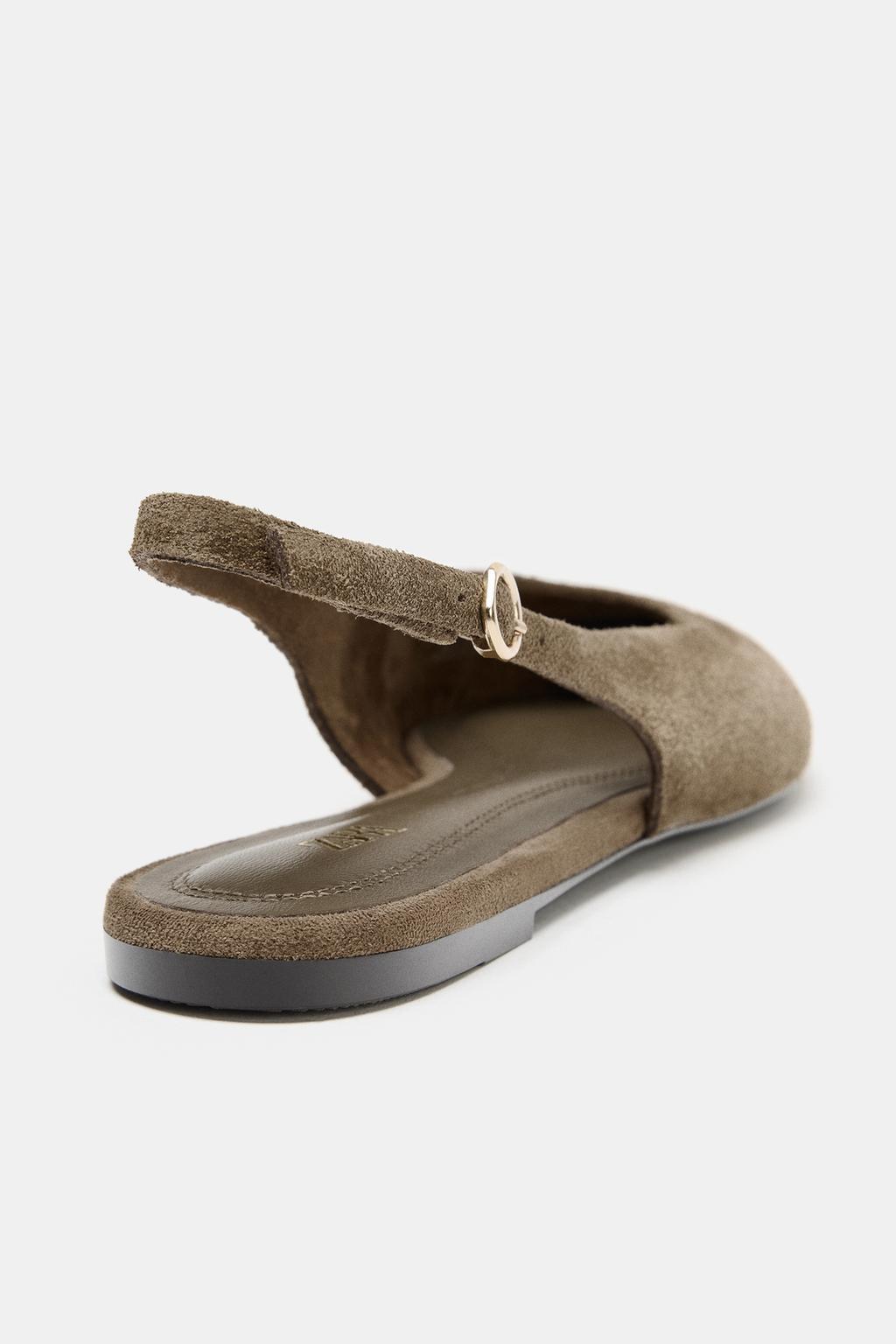 ЗАМШЕВЫЕ ТУФЛИ С ОСТРЫМ НОСОМ