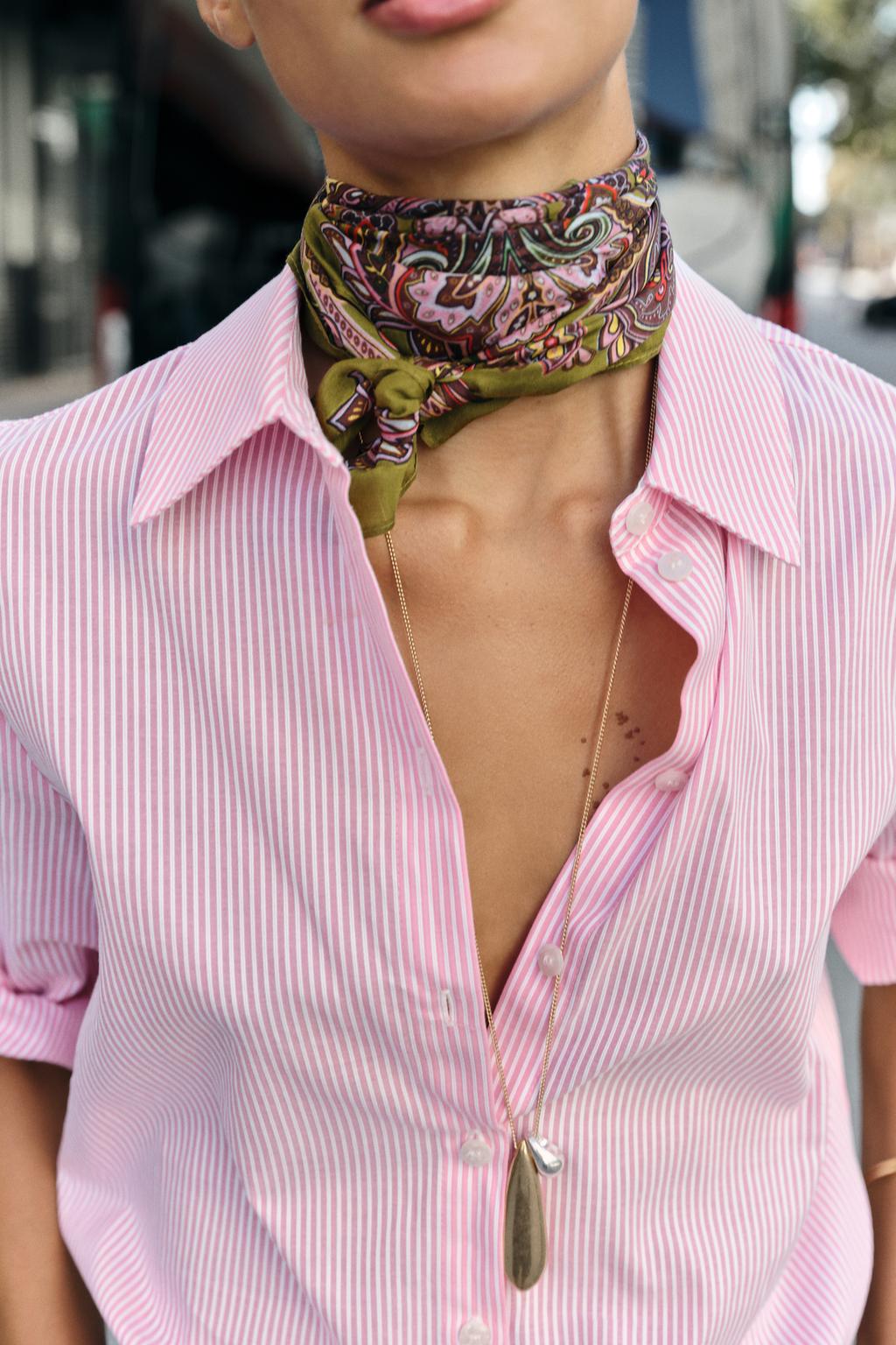 ШАРФ С ПРИНТОМ ПЕЙСЛИ ИЗ СМЕСОВОЙ ВИСКОЗЫ