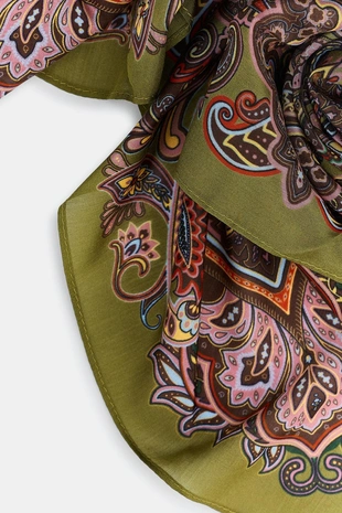 Шарф с принтом пейсли из смесовой вискозы- Заказать в России