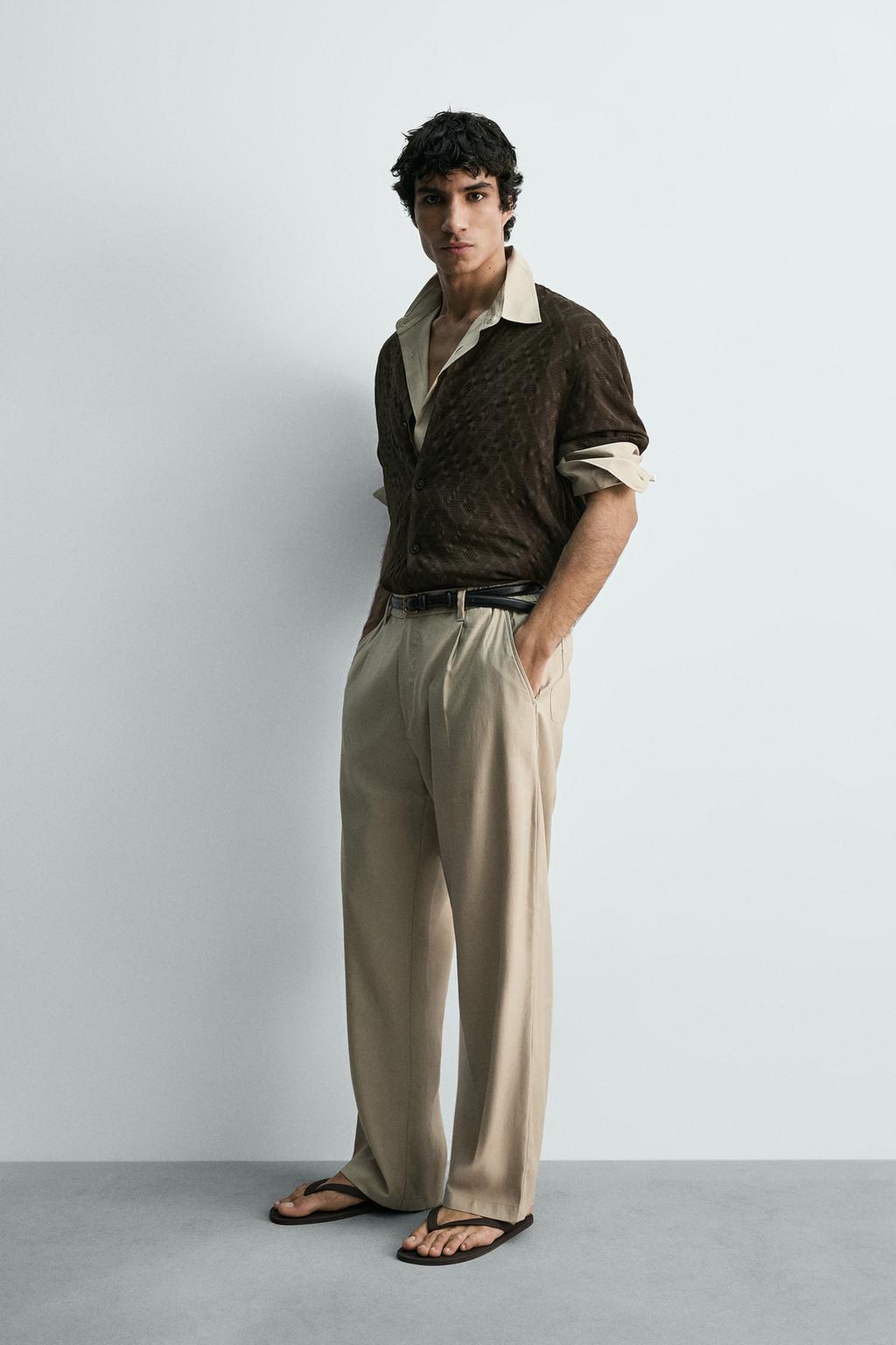 Рубашка с геометрическим жаккардом