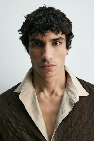 Рубашка с геометрическим жаккардом- Заказать в России