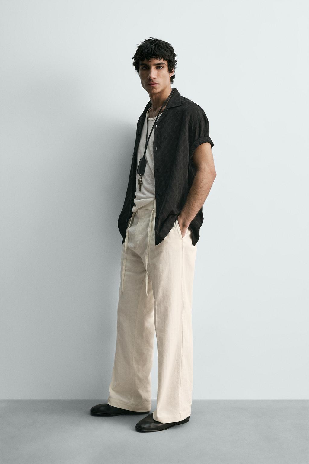 Рубашка с геометрическим жаккардовым узором